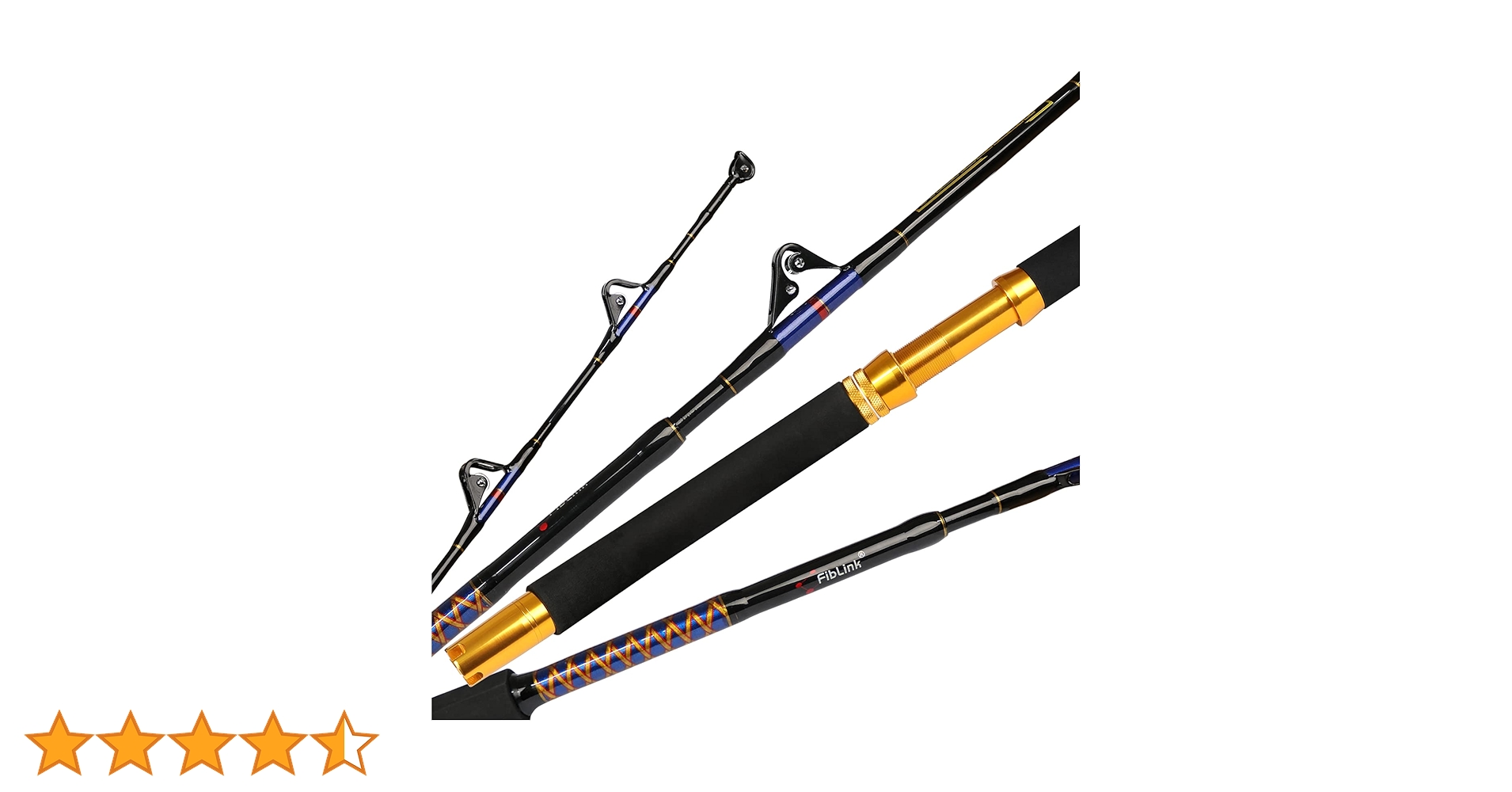 Amazon | Fiblink 海水 オフショア トローリングロッド 2ピース